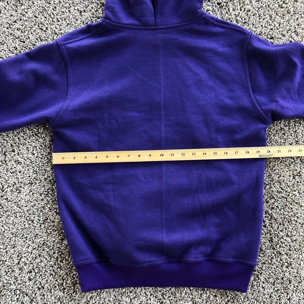 No Owners Full Zip Up Hoodie Adult Size S Lot of 2 Purple Black Crusaders Cross